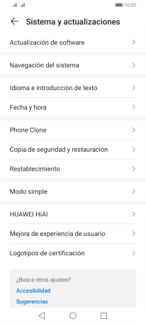 Pulsa Fecha y hora.