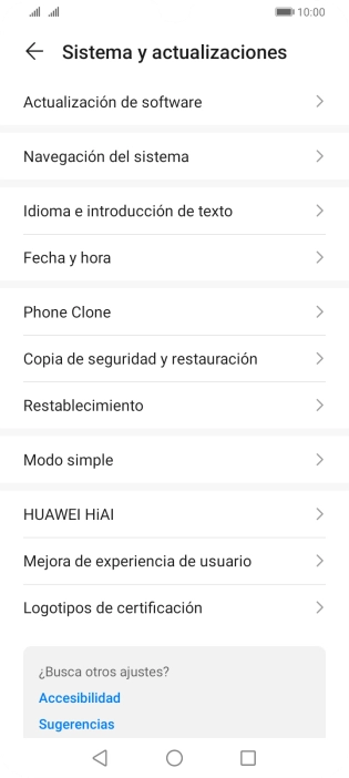 Pulsa Fecha y hora.