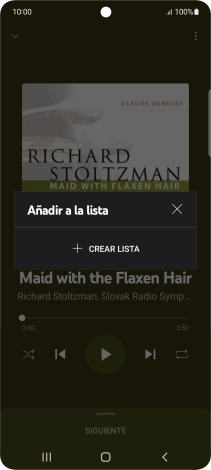 Pulsa CREAR LISTA.