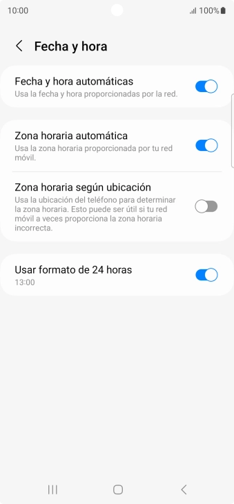 Pulsa la tecla de inicio para terminar y regresar a la pantalla de inicio.