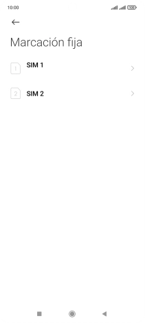 Pulsa la tarjeta SIM deseada.