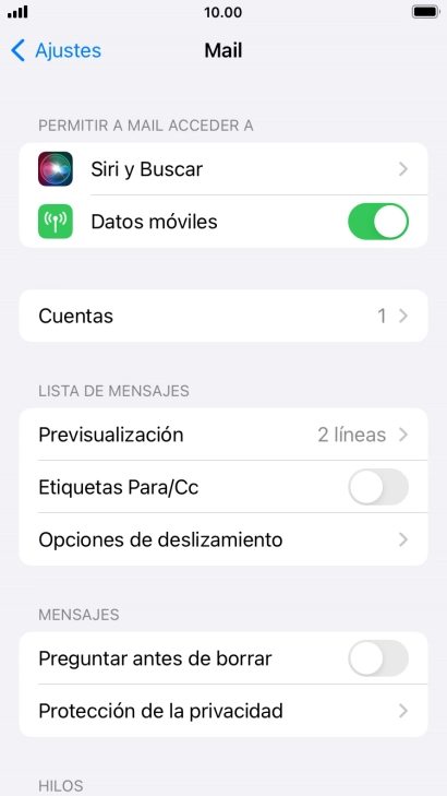 Pulsa Cuentas.