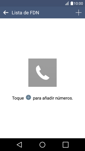 Pulsa el icono de añadir contacto.