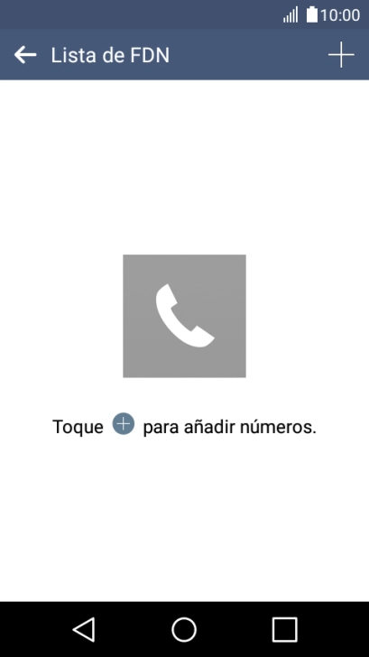 Pulsa el icono de añadir contacto.