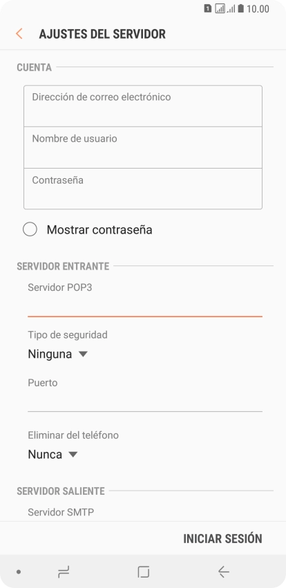 Pulsa la lista desplegable bajo 
