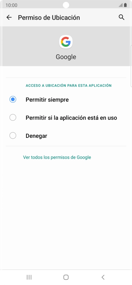 Pulsa el ajuste deseado.