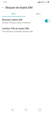 Pulsa la tarjeta SIM deseada.