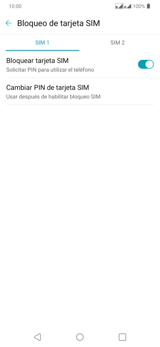 Pulsa la tarjeta SIM deseada.