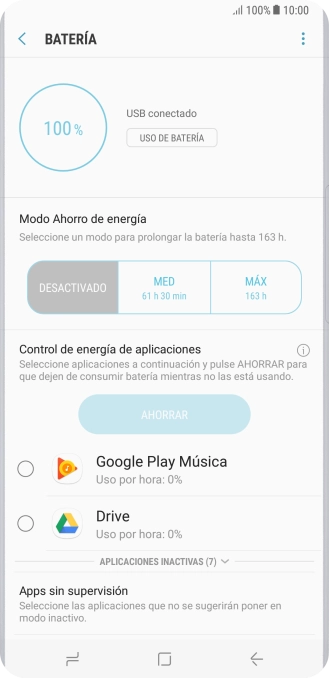 Pulsa el ajuste deseado.