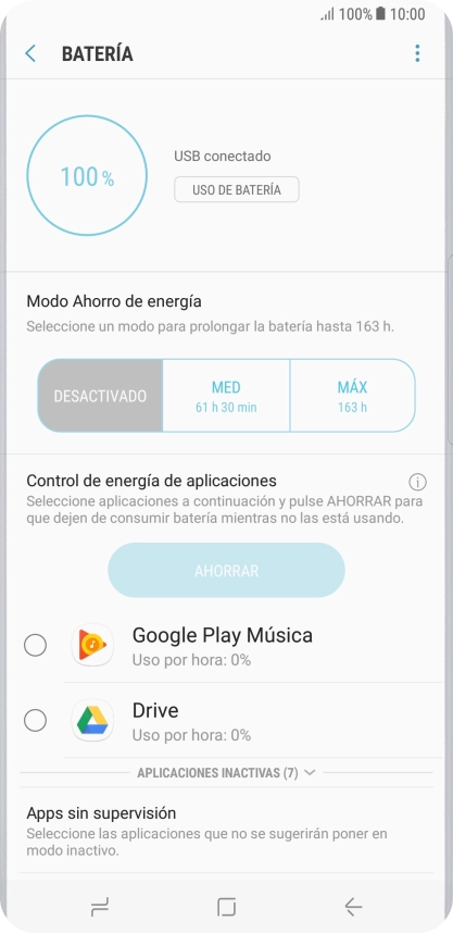 Pulsa el ajuste deseado.
