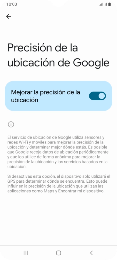 Pulsa el indicador junto a 