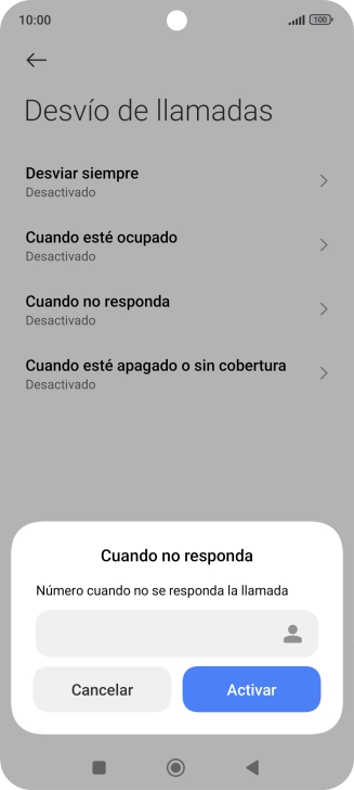 Introduce +34600132000 y pulsa Activar.