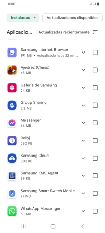 Pulsa la app deseada.