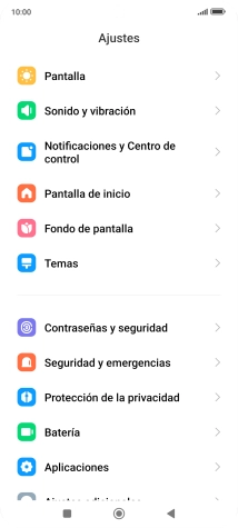Pulsa Contraseñas y seguridad.