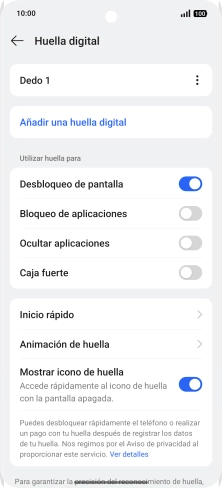 Pulsa los ajustes deseados.