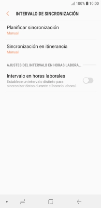 Pulsa Planificar sincronización.