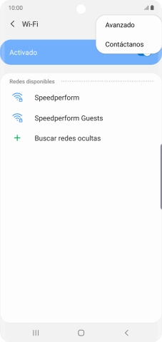 Pulsa Avanzado.