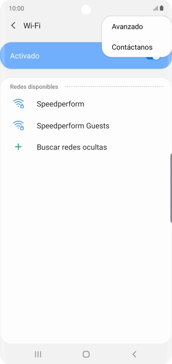 Pulsa Avanzado.