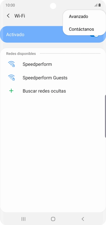 Pulsa Avanzado.