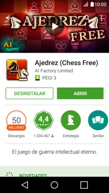 Pulsa la tecla de inicio para terminar y regresar a la pantalla de inicio.