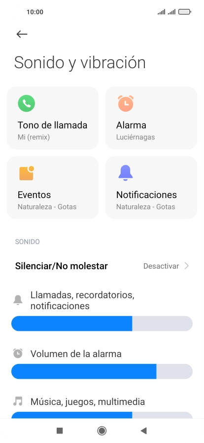 Pulsa Tono de llamada.