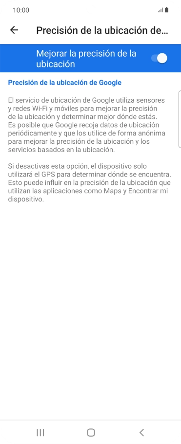 Pulsa el indicador junto a 