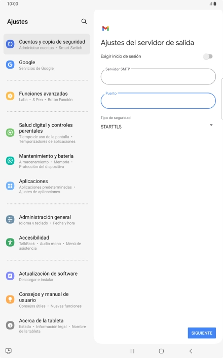 Pulsa la lista desplegable bajo 