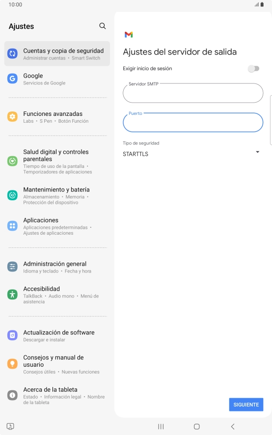 Pulsa la lista desplegable bajo 