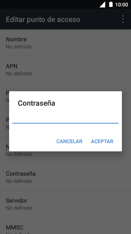 Introduce wap125 y pulsa ACEPTAR.