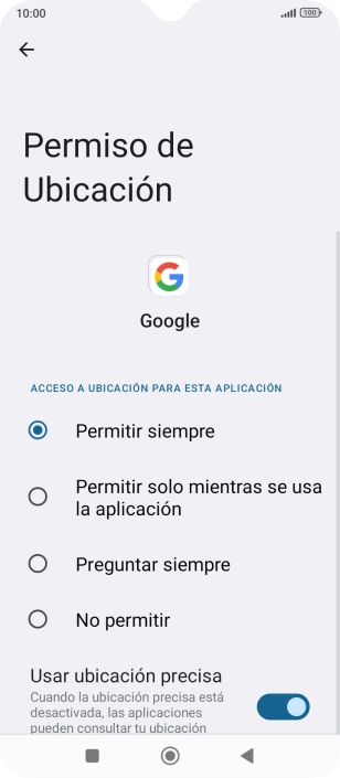 Pulsa el ajuste deseado.