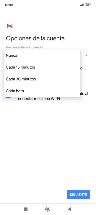 Pulsa el ajuste deseado.