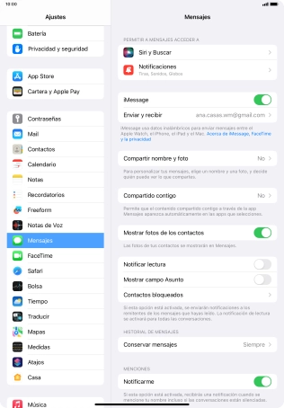 Desliza el dedo hacia arriba desde la parte inferior de la pantalla para terminar y volver a la pantalla de inicio.