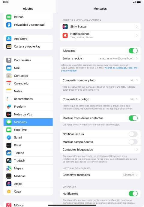 Desliza el dedo hacia arriba desde la parte inferior de la pantalla para terminar y volver a la pantalla de inicio.