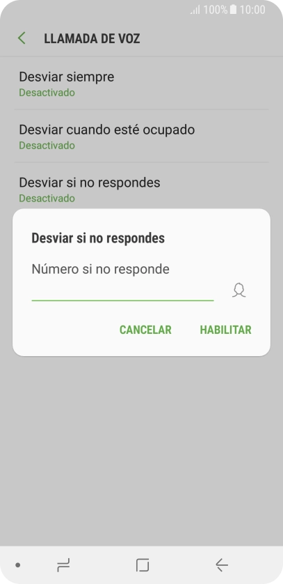 Introduce +34600132000 y pulsa HABILITAR.