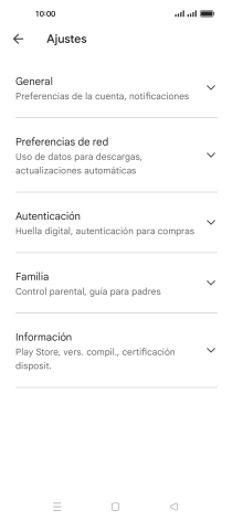 Pulsa Preferencias de red.