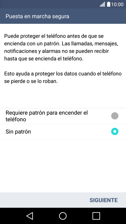 Pulsa el ajuste deseado.