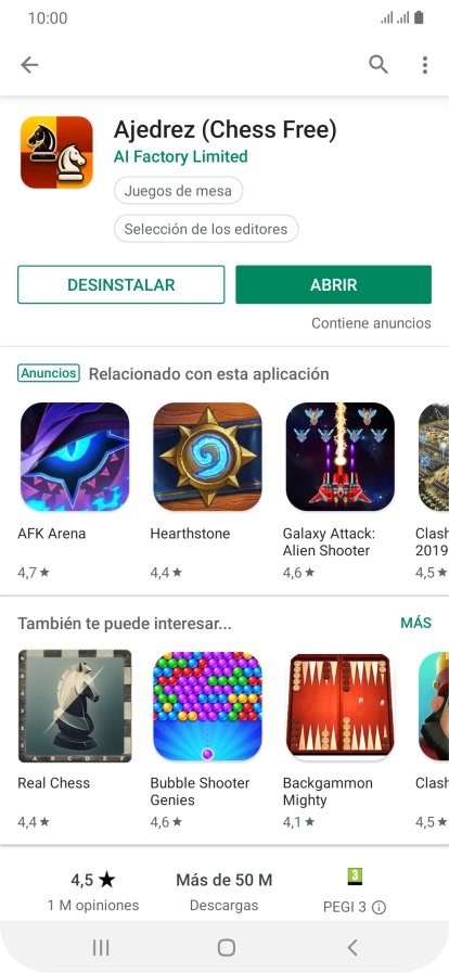 Pulsa la tecla de inicio para terminar y regresar a la pantalla de inicio.