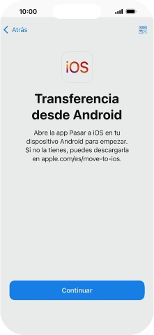 Para transferir contenido a tu teléfono, tienes que haber instalado la app 