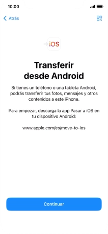 Para transferir contenido a tu teléfono, tienes que haber instalado la app 