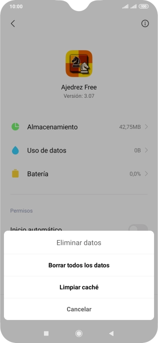 Pulsa Limpiar caché.