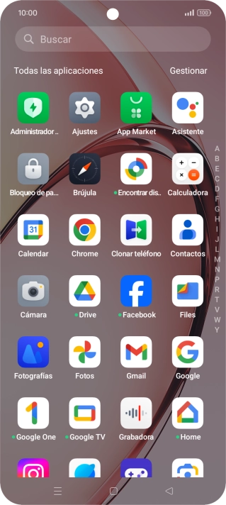 Pulsa Fotografías y desplázate a la carpeta deseada.