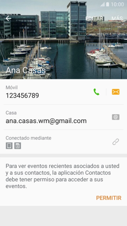 Pulsa la tecla de inicio para terminar y regresar a la pantalla de inicio.
