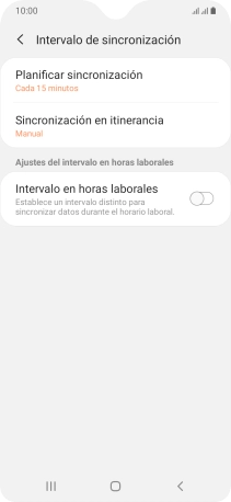Pulsa Planificar sincronización.