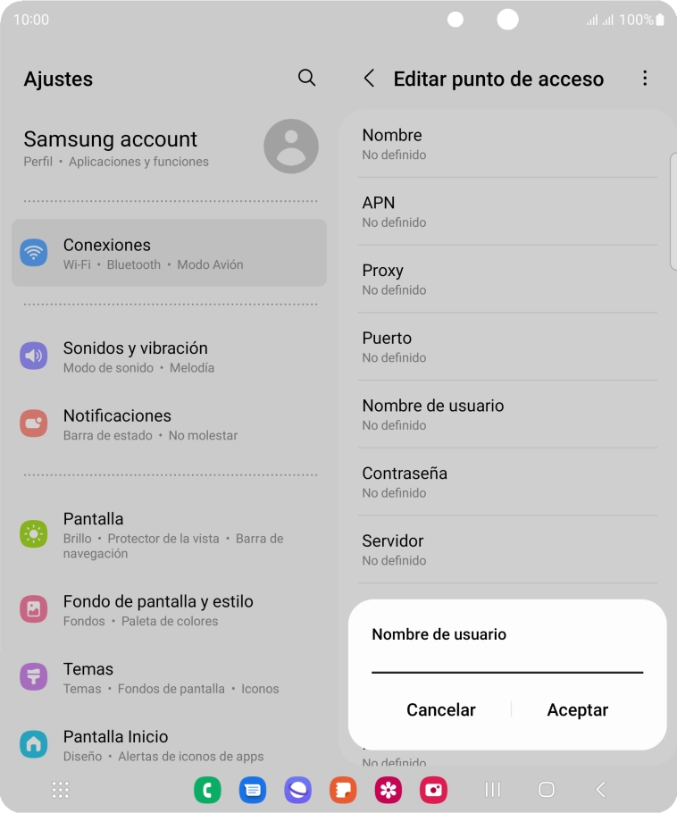 Introduce wap@wap y pulsa Aceptar.