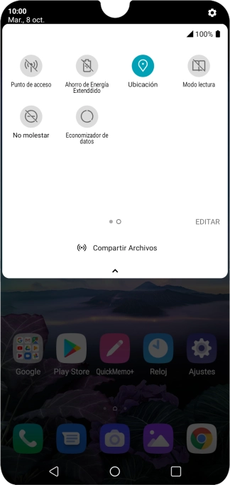 Pulsa Ahorro de Energía Extendido.