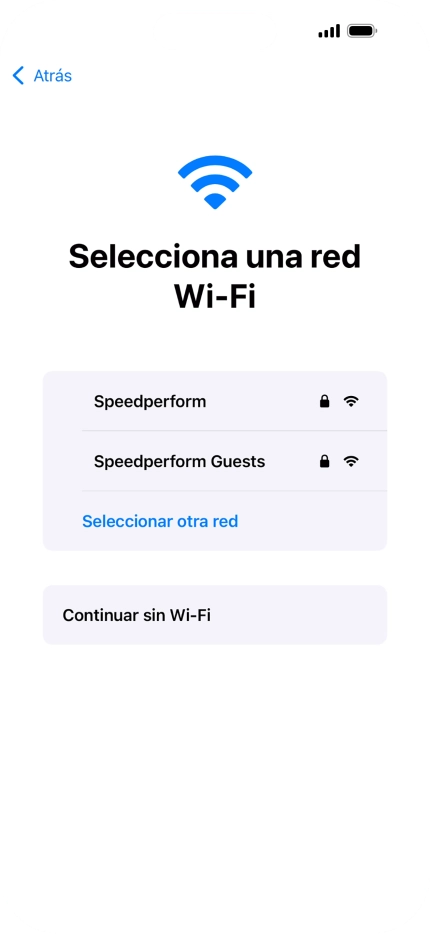 Pulsa la red wifi deseada.