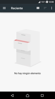 Desliza el dedo hacia la derecha desde la parte izquierda de la pantalla.