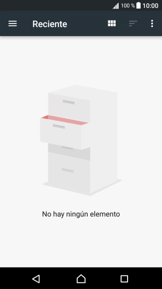 Desliza el dedo hacia la derecha desde la parte izquierda de la pantalla.