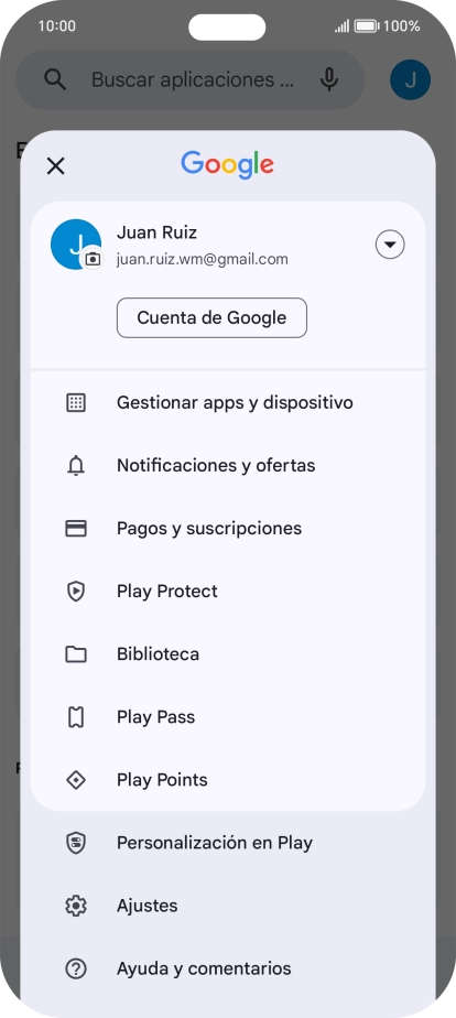 Pulsa Gestionar apps y dispositivo.