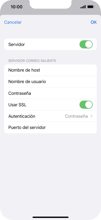 Pulsa el indicador junto a 